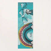 Tapis De Yoga Arc-en-ciel et chien (Dos)