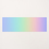 Tapis De Yoga Arc-en-ciel pastel (Dos (Horizontal))
