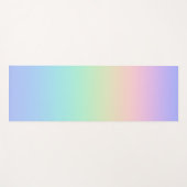 Tapis De Yoga Arc-en-ciel pastel (Devant (Horizontal))