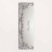 Tapis De Yoga Argent Orné Moderne Yoga Mat (Devant)