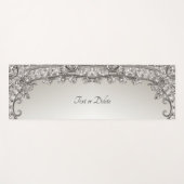 Tapis De Yoga Argent Orné Moderne Yoga Mat (Devant (Horizontal))