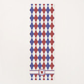Tapis de Yoga Argyle Americana (Devant)