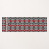 Tapis de yoga Argyle Ashes and Embers (Devant (Horizontal))