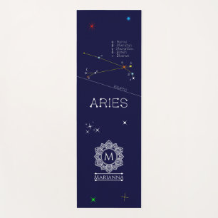 Tapis De Yoga Aries de Zodiac Constellation