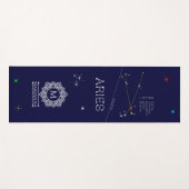 Tapis De Yoga Aries de Zodiac Constellation (Devant (Horizontal))