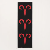 Tapis De Yoga ARIES Red Astrology (Dos)