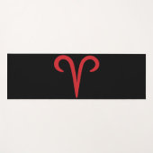 Tapis De Yoga ARIES Red Astrology (Devant (Horizontal))