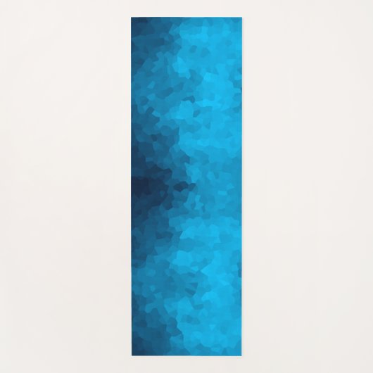 Tapis De Yoga Arrière - plan bleu cristallisé Abstrait (Devant)