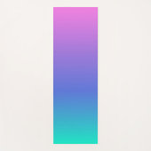 Tapis De Yoga Arrière - plan bleu violet et vert ombre (Devant)