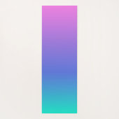 Tapis De Yoga Arrière - plan bleu violet et vert ombre (Dos)