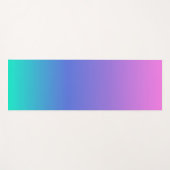 Tapis De Yoga Arrière - plan bleu violet et vert ombre (Devant (Horizontal))
