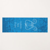 Tapis De Yoga Arrière - plan Blue Lyre (Devant (Horizontal))