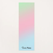 Tapis De Yoga Arrière - plan d'aquarelle moderne Rainbow Gradien (Devant)