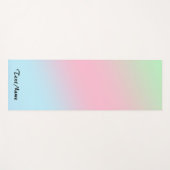 Tapis De Yoga Arrière - plan d'aquarelle moderne Rainbow Gradien (Devant (Horizontal))