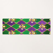 Tapis De Yoga Arrière - plan de bijoux Mardi Gras (Devant (Horizontal))