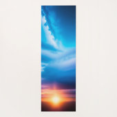 Tapis de yoga arrière - plan du lever du soleil (Dos)
