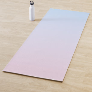 Tapis De Yoga Arrière - plan rose pâle et bleu dégradé