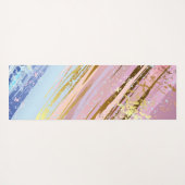 Tapis De Yoga Arrière - plan rose texturé (Dos (Horizontal))