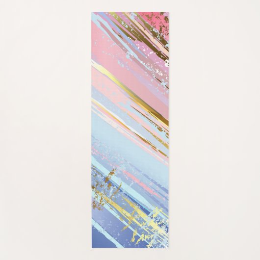 Tapis De Yoga Arrière - plan rose texturé (Devant)