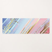 Tapis De Yoga Arrière - plan rose texturé (Devant (Horizontal))