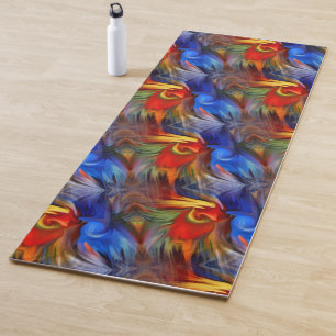 Tapis De Yoga Art Abstrait coloré