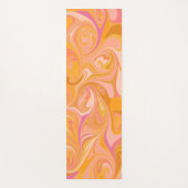 Tapis De Yoga Art Abstrait de marbre en marbre jaune (Devant)