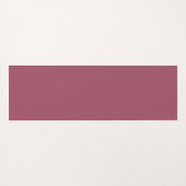 Tapis De Yoga Art Abstrait Fractal Fleur & Tons de Bourgogne (Dos (Horizontal))