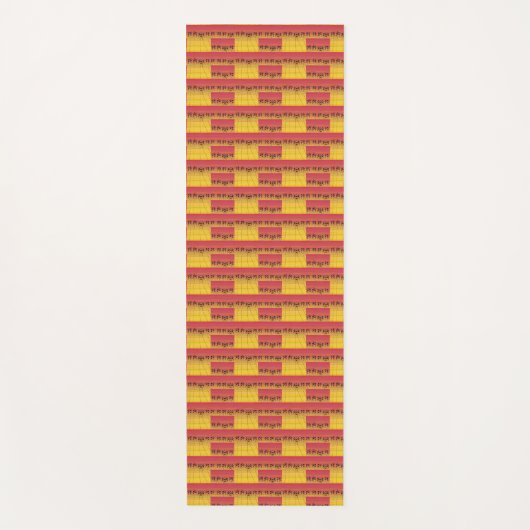 Tapis De Yoga Art africain, coucher de soleil tropical (Devant)