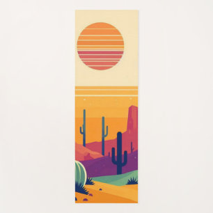 Tapis De Yoga Art coloré du désert du sud-ouest