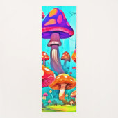 Tapis De Yoga Art de champignon géant de dessin animé (Devant)