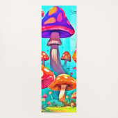 Tapis De Yoga Art de champignon géant de dessin animé (Dos)