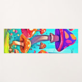 Tapis De Yoga Art de champignon géant de dessin animé (Devant (Horizontal))
