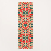 Tapis De Yoga Art de fleurs abstrait boho (Devant)