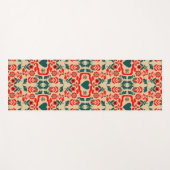 Tapis De Yoga Art de fleurs abstrait boho (Devant (Horizontal))