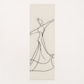 Tapis De Yoga Art de la ligne danseur (Devant)