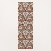 Tapis De Yoga Art Déco (tons naturels en terre cuite) (Devant)