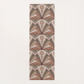 Tapis De Yoga Art Déco (tons naturels en terre cuite) (Dos)