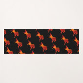 Tapis De Yoga Art du Cheval de Feu (Devant (Horizontal))