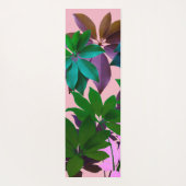 Tapis De Yoga Art Feuille vert Yoga Mat (Dos)