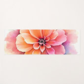 Tapis De Yoga Art floral dévoilé (Devant (Horizontal))