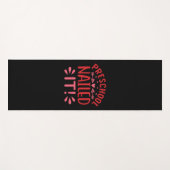 Tapis De Yoga Art | L'Écolocation L'A Cloué (Devant (Horizontal))