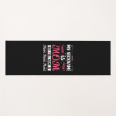 Tapis De Yoga Art Mère | Mon pseudo est Maman Anniversaire (Devant (Horizontal))