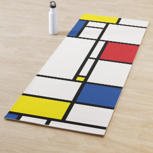 Tapis De Yoga Art Moderne Géométrique Minimaliste De Stijl Mondr