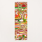 Tapis De Yoga Art numérique des bulles rétro (Devant)