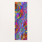 Tapis De Yoga Art psychédélique superbe de fractale (Devant)