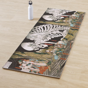 Tapis De Yoga Art Ukiyo-e vintage de Kuniyoshi représentant un s