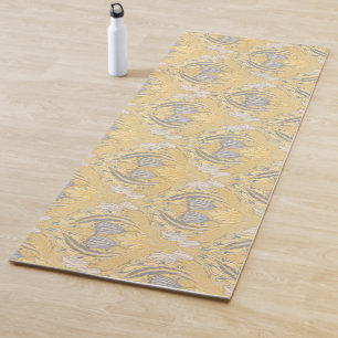 Tapis De Yoga Arts et artisanat Walter Crane Tulipes blanches bl