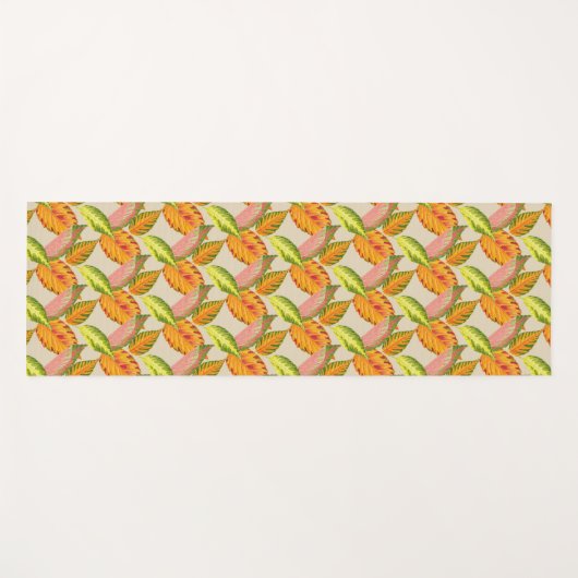Tapis De Yoga Arty Automne sur un yoga (Devant (Horizontal))