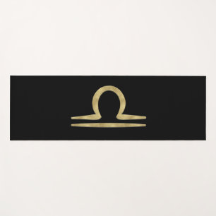 Tapis De Yoga Astrologie de naissance LIBRA Gold septembre octob