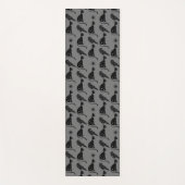 Tapis De Yoga Astrologie mystique Cat noir étoile corbeau (Devant)